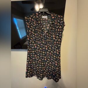Urban Outfitters Black Floral Mini Dress